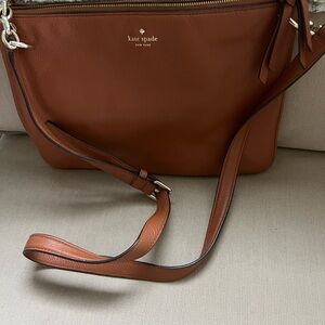 Kate Spade Tan Leather Crossbody Bag